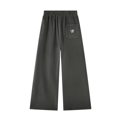 Unisex Vintage Wash Raw Edge Sweatpants