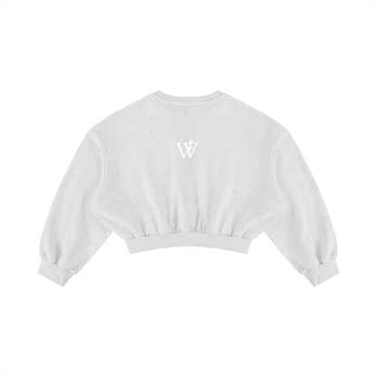 Women's Boxy Cropped Crewneck Sweatshirt
