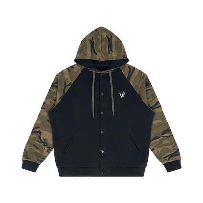Unisex Camo-Splice Raglan Hoodie