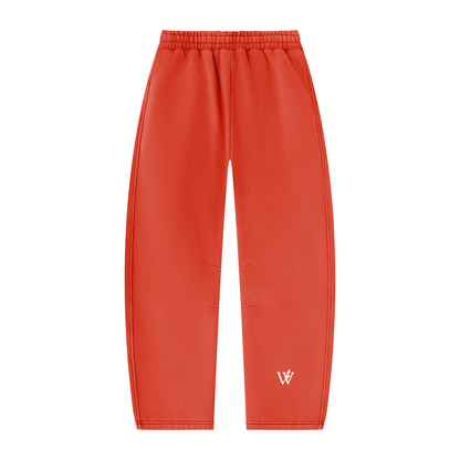 Unisex Vintage Wash Barrel Leg Fleece Sweatpants