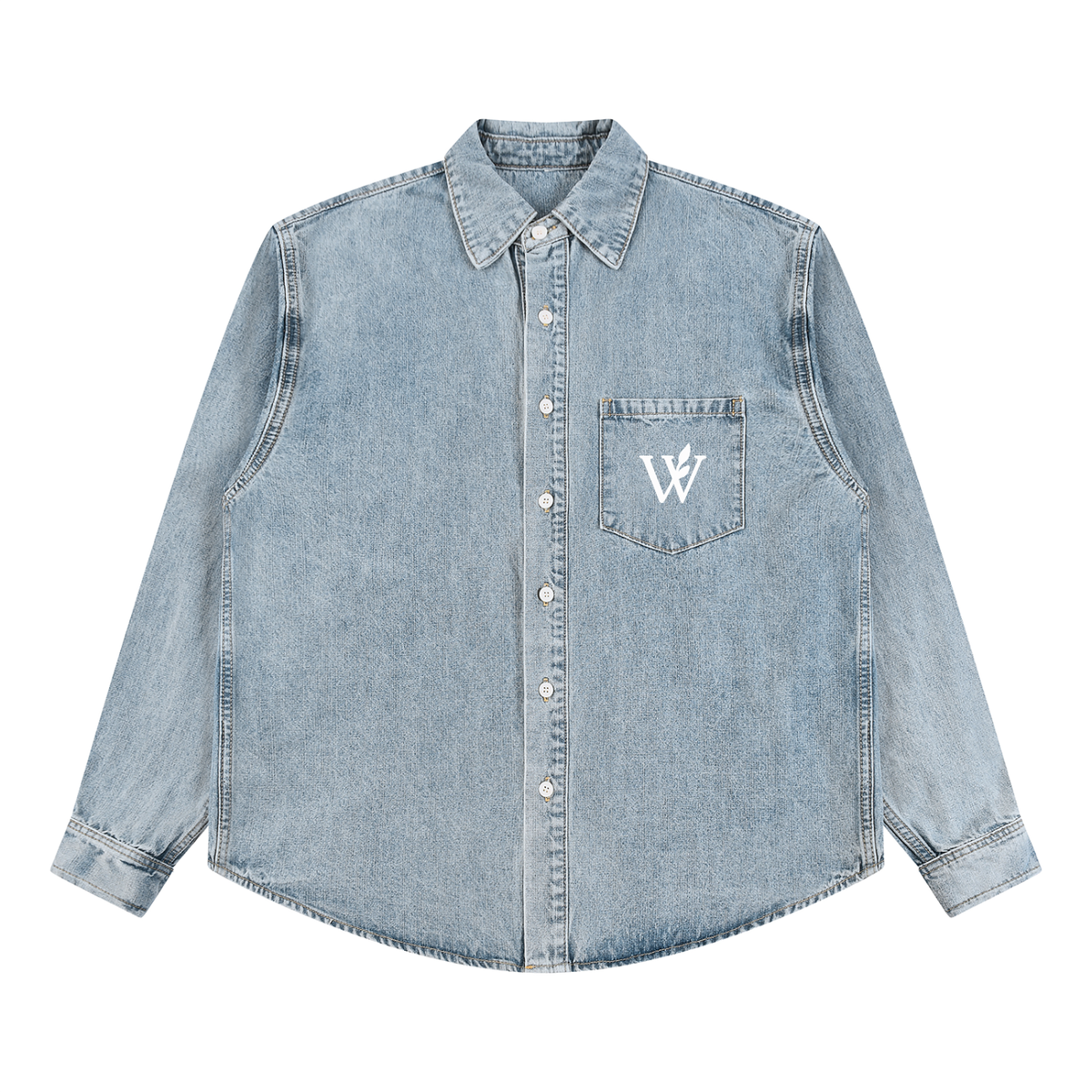 Unisex Vintage Wash Denim Shirt
