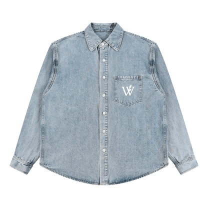 Unisex Vintage Wash Denim Shirt