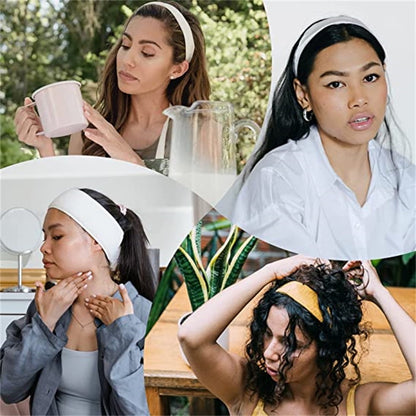 Vibrant 10-Pack Stretchy Headbands for Women - Soft, Comfortable, and Stylish Hair Accessories