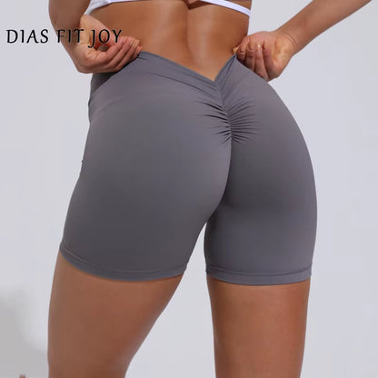 Elevate Your Workout with DIAS FIT JOY High-Waisted V-Back Yoga Shorts for Women - Ultimate Comfort and Style!