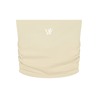 Women’s Ruched Cropped Yoga Tube Top