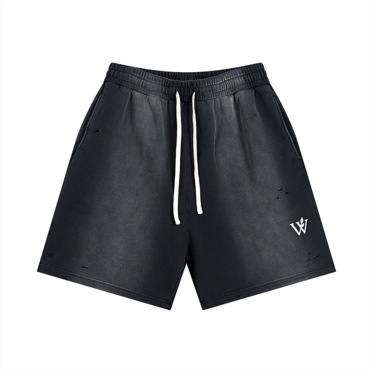 Sun Fade Distressed Shorts