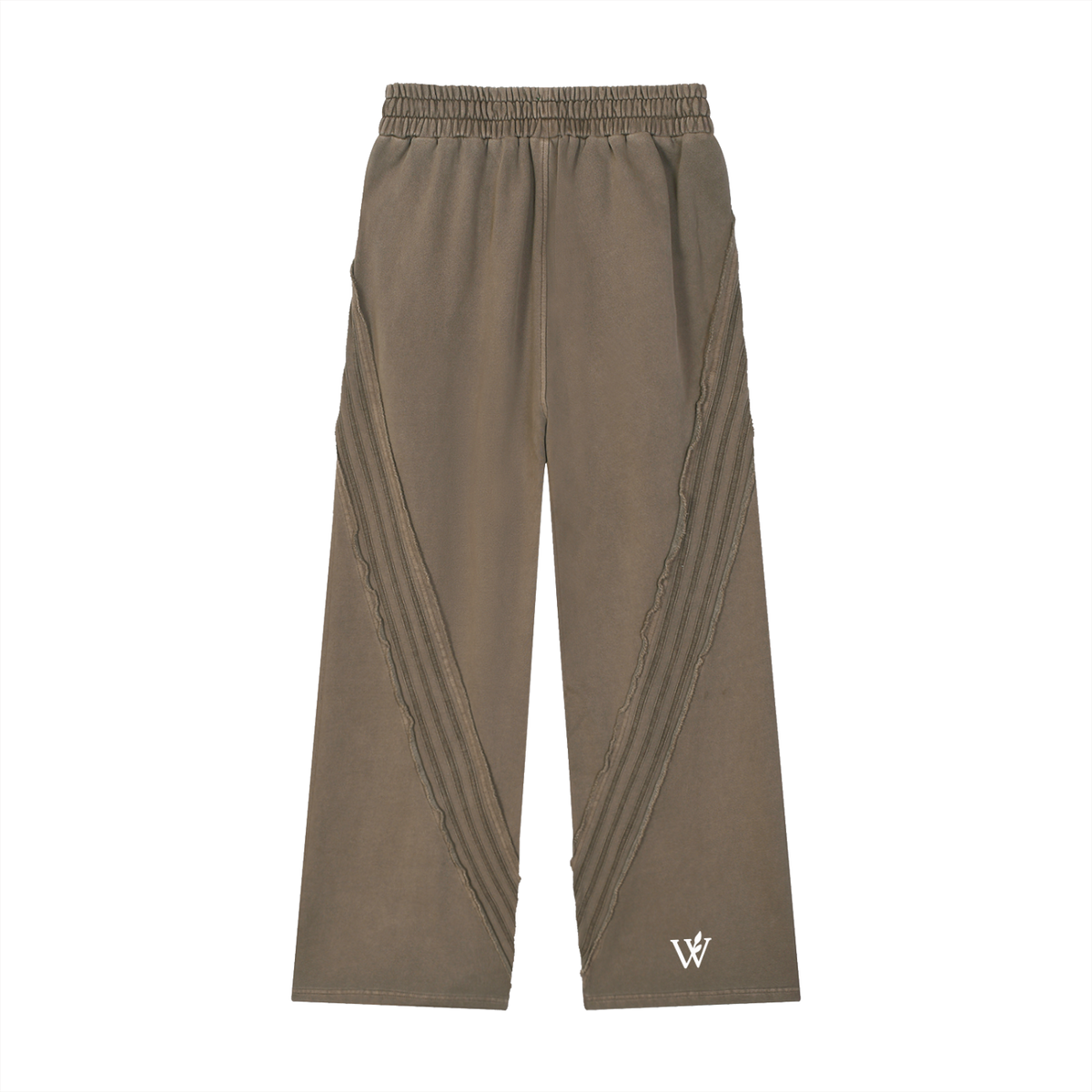 Snow Washed Tape Raw Edge Sweatpants