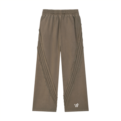 Snow Washed Tape Raw Edge Sweatpants