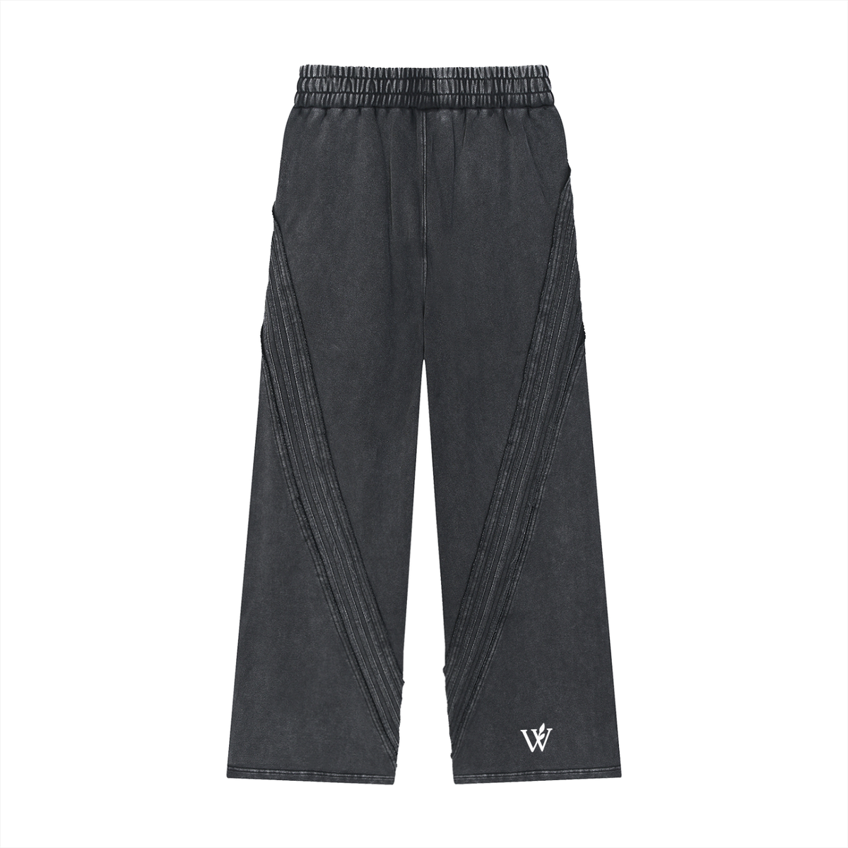 Snow Washed Tape Raw Edge Sweatpants