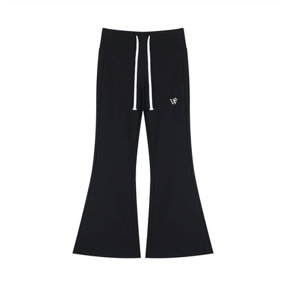 Women's Drawstring Flared Leg Pants