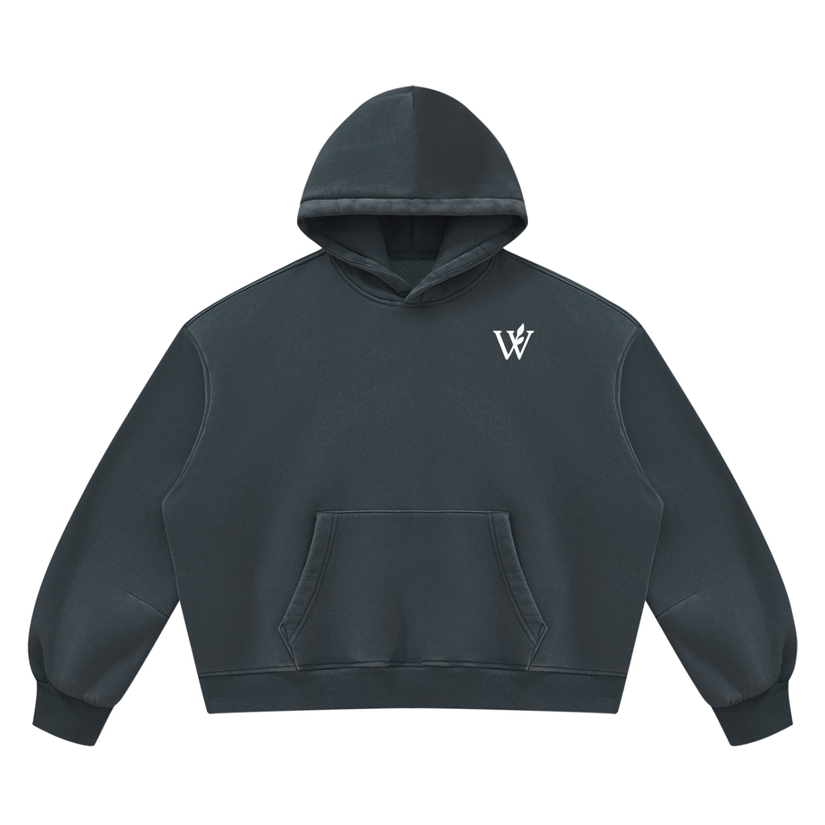 Unisex Vintage Wash Boxy Fleece Hoodie