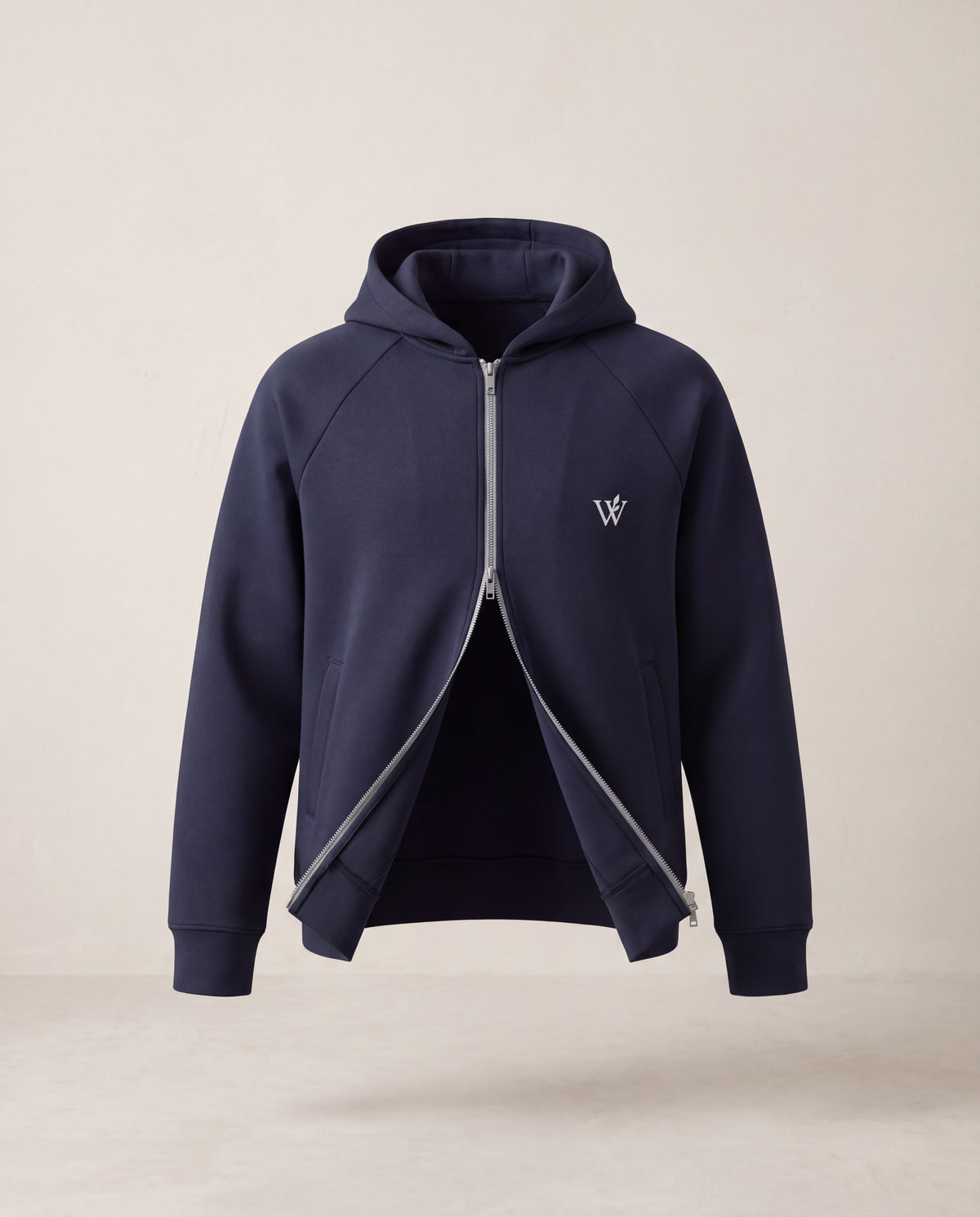 Heavyweight Raglan Sleeve Zip Hoodie
