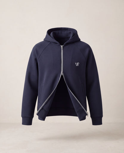 Heavyweight Raglan Sleeve Zip Hoodie