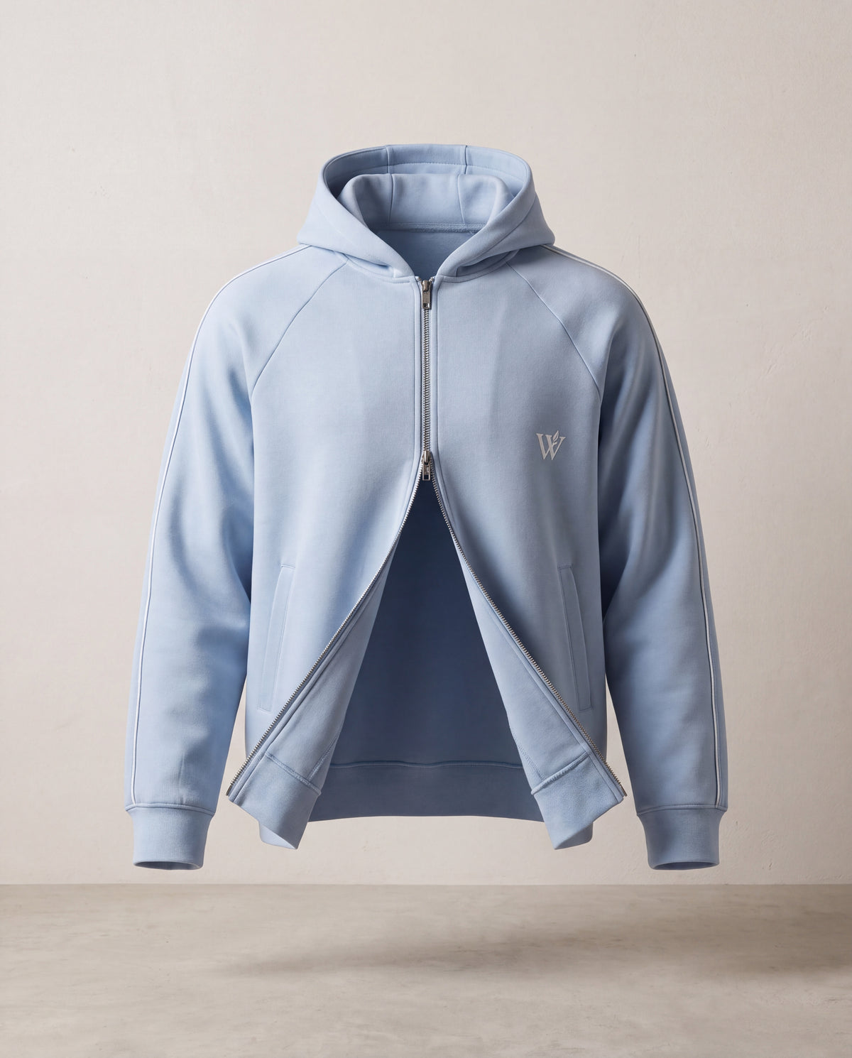 Heavyweight Raglan Sleeve Zip Hoodie