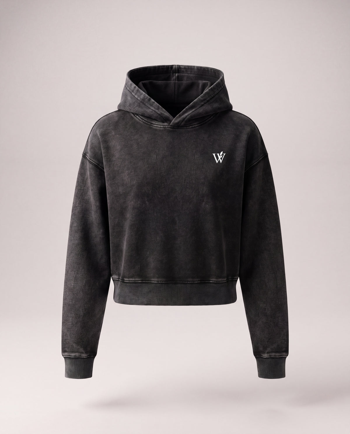 Women’s Mineral Washed Crop Hoodie