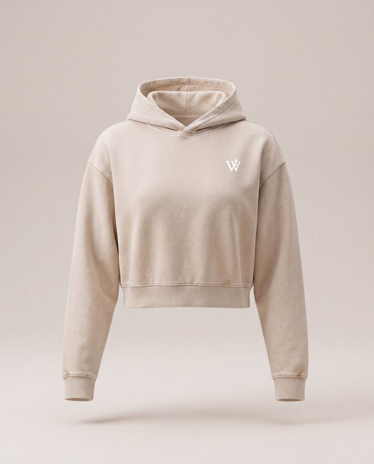 Women’s Mineral Washed Crop Hoodie