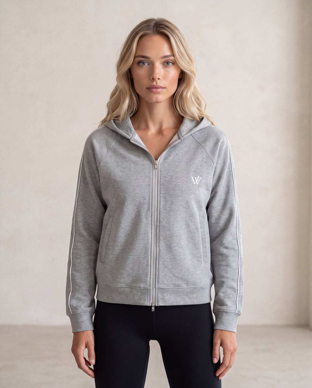 Heavyweight Raglan Sleeve Zip Hoodie