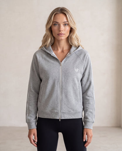 Heavyweight Raglan Sleeve Zip Hoodie