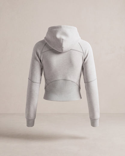 Cropped Half-Zip Hoodie