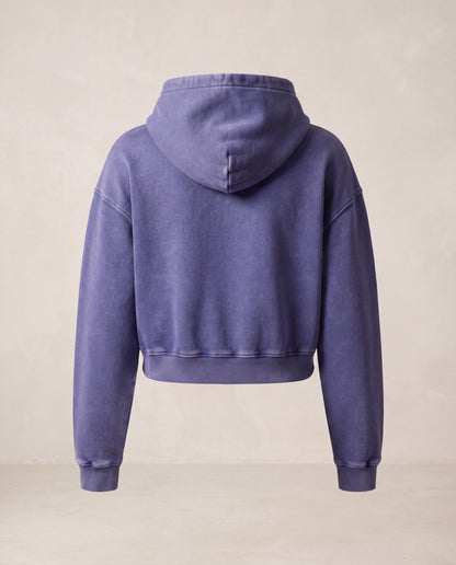 Women’s Mineral Washed Crop Hoodie