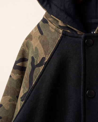 Unisex Camo-Splice Raglan Hoodie