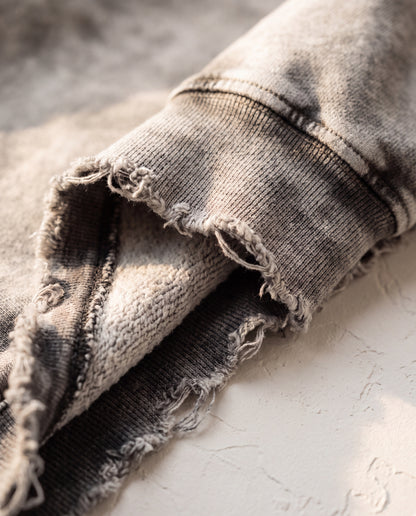 Snow Wash Hand-Frayed Heavyweight  Hoodie