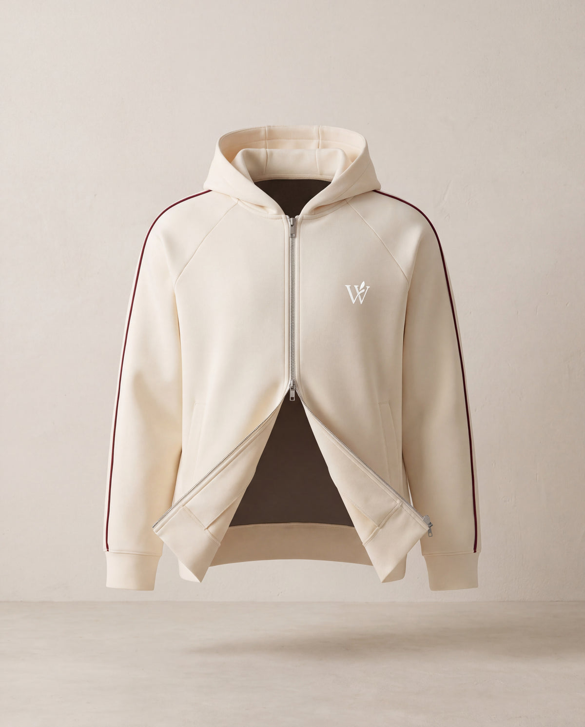 Heavyweight Raglan Sleeve Zip Hoodie