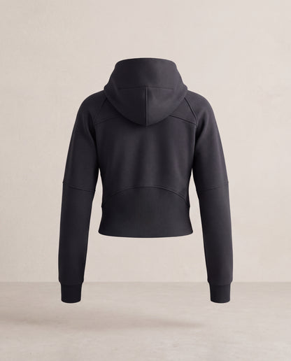 Cropped Half-Zip Hoodie