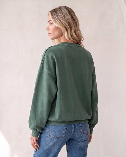 Snow Washed Oversized Sweatshirt