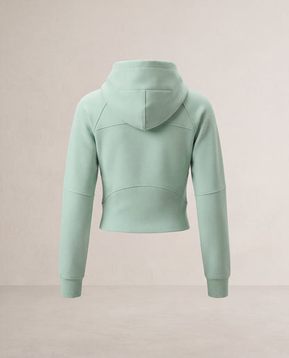 Cropped Half-Zip Hoodie