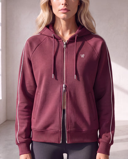 Heavyweight Raglan Sleeve Zip Hoodie