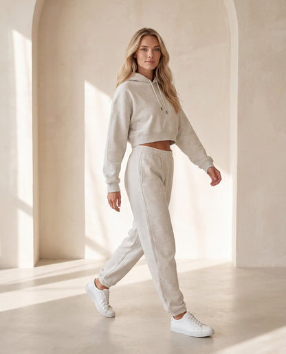 Essential Cropped Hoodie