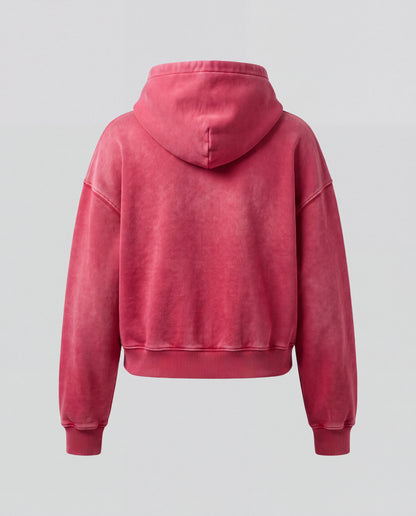 Women’s Mineral Washed Crop Hoodie