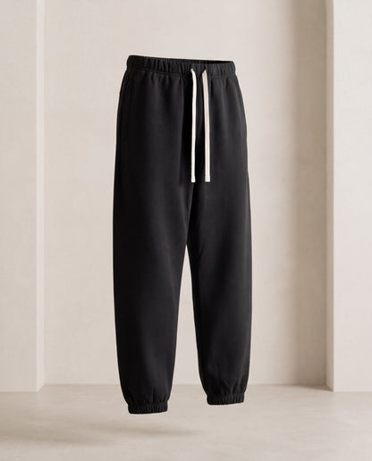 100% cotton Heavyweight Sweatpants -Fabric Weight: 530 gsm (15.6 oz)-Thick