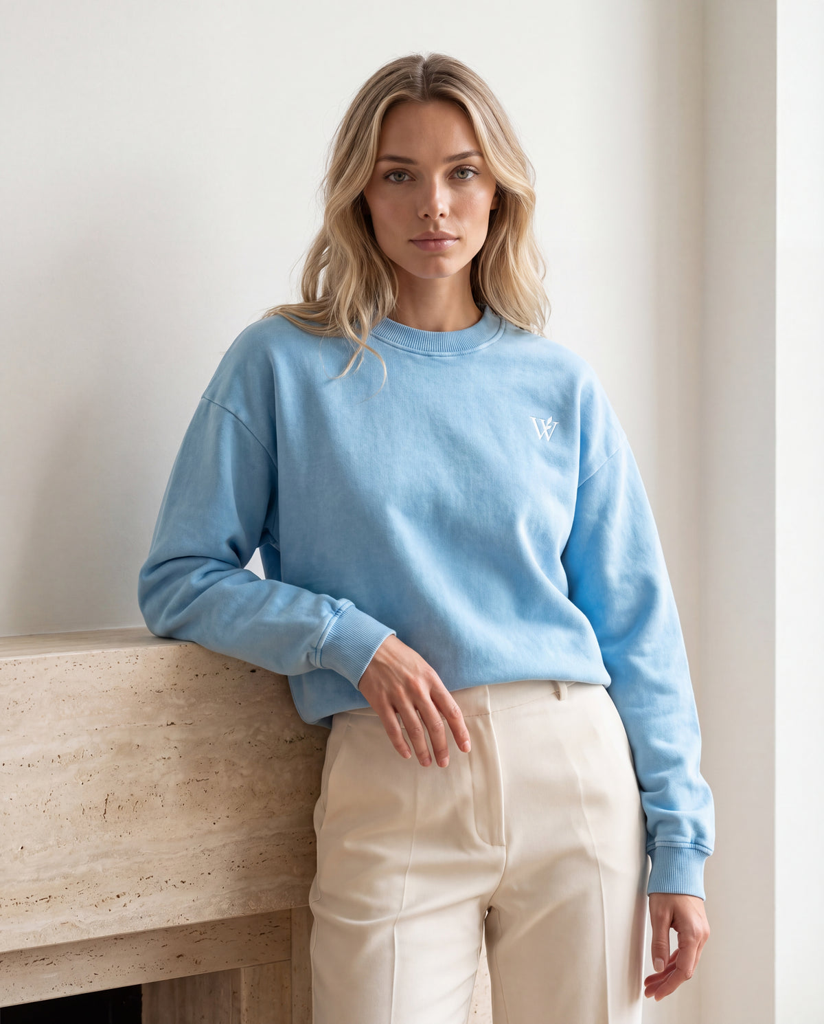 Snow Washed Oversized Sweatshirt