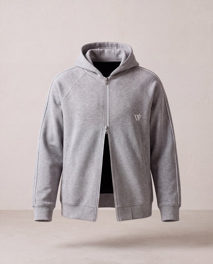 Heavyweight Raglan Sleeve Zip Hoodie