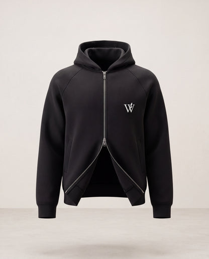 Heavyweight Raglan Sleeve Zip Hoodie