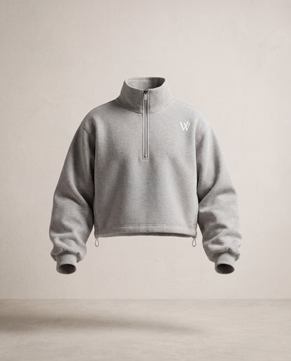 Women’s Mock-Neck Quarter-Zip Sweatshirt