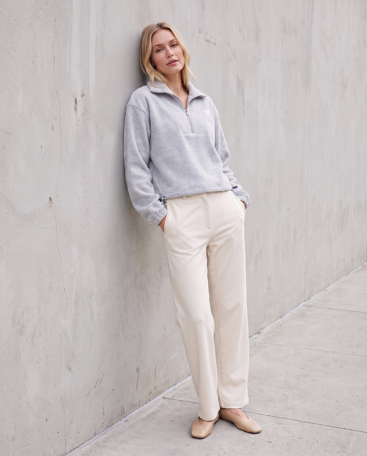 Women’s Mock-Neck Quarter-Zip Sweatshirt