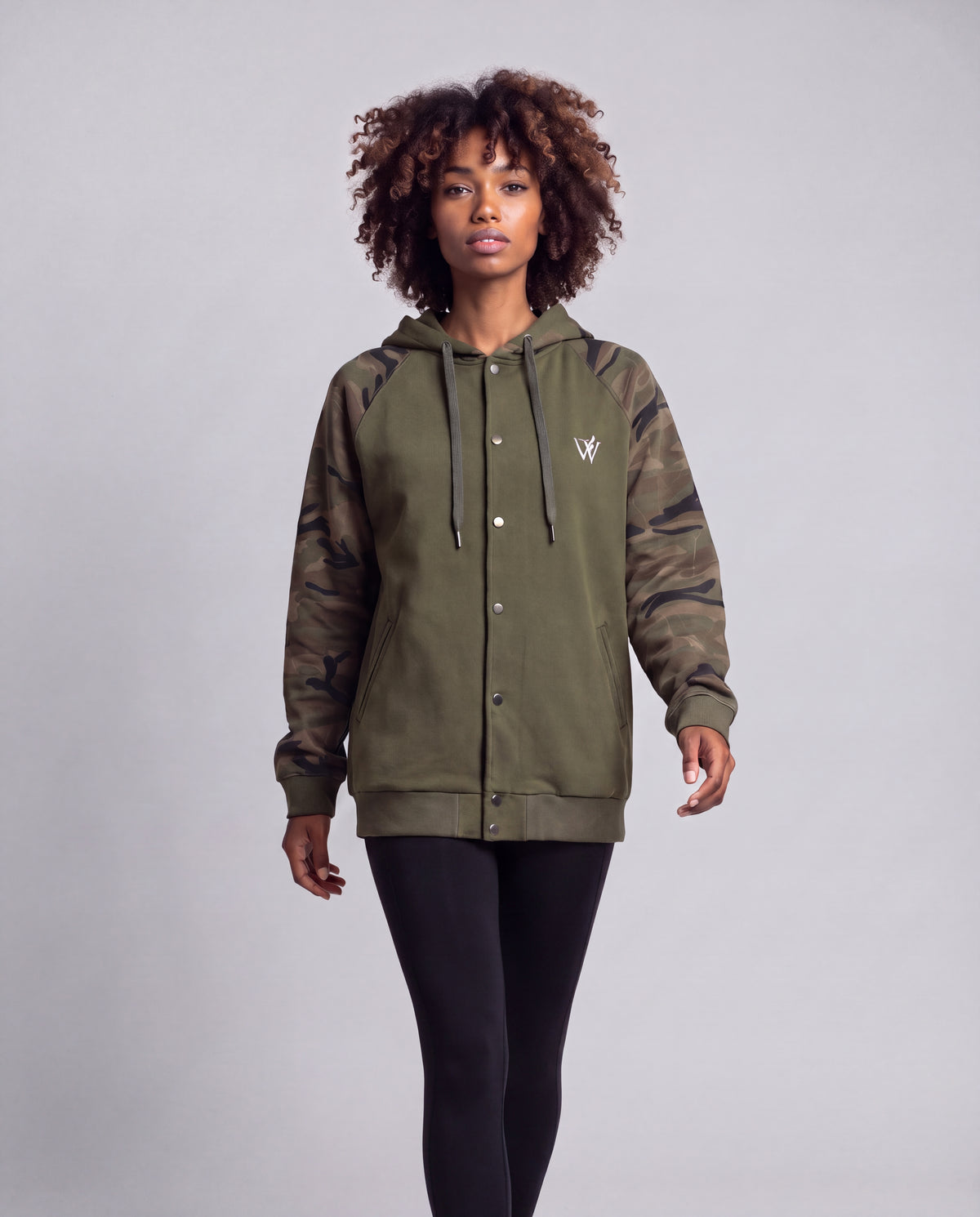 Unisex Camo-Splice Raglan Hoodie